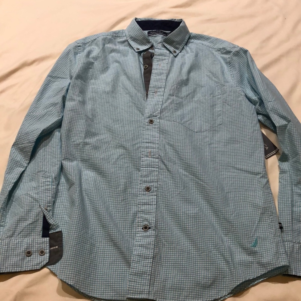 Nautica‎ long sleeve collared shirt NWT